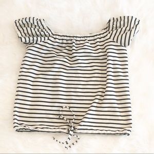 Madewell top with drawstring